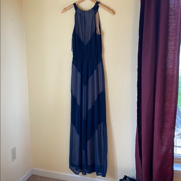 Navy Blue Maxi Dress - Picture 2 of 5